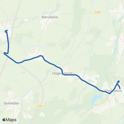 Fluo 68 Ensisheim / Ungersheim / Issenheim map