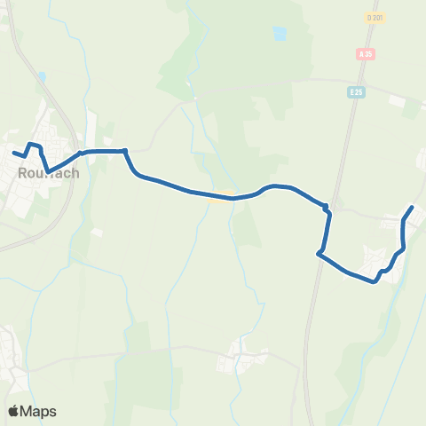 Fluo 68 Niederentzen / Oberentzen / Rouffach map