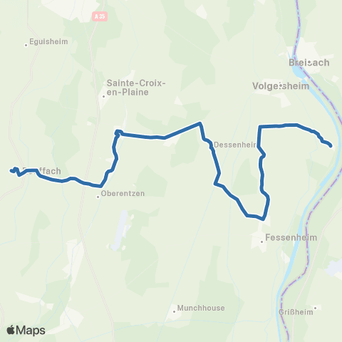 Fluo 68 Geiswasser / Rouffach map