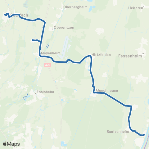 Fluo 68 Chalampe / Rouffach map