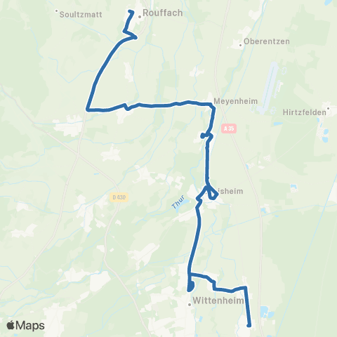 Fluo 68 Baldersheim / Rouffach map