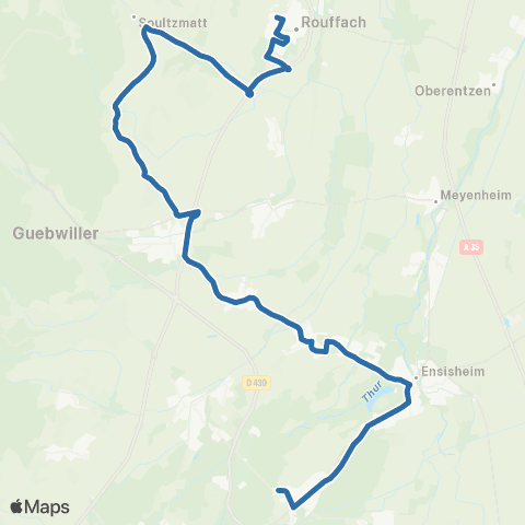 Fluo 68 Pulversheim / Rouffach map
