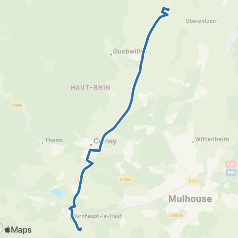 Fluo 68 Burnhaupt-le-Bas / Rouffach map
