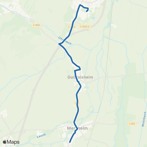 Fluo 68 Merxheim / Gundolsheim / Rouffach map