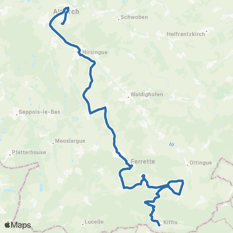 Fluo 68 Kiffis / Altkirch map