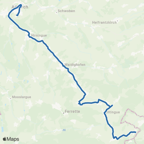 Fluo 68 Biederthal / Altkirch map