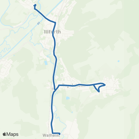 Fluo 68 Walheim / Illfurth map