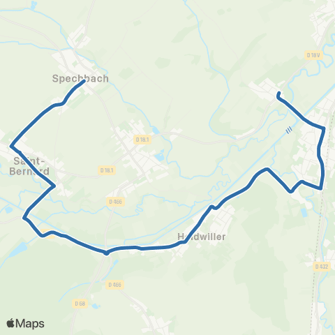 Fluo 68 Spechbach-le-Haut / Illfurth map