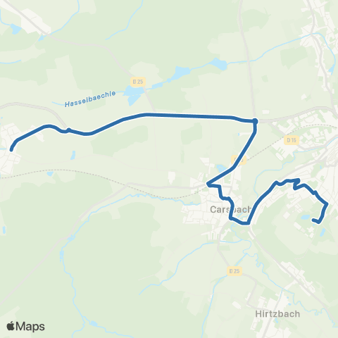 Fluo 68 Carspach / Altkirch map