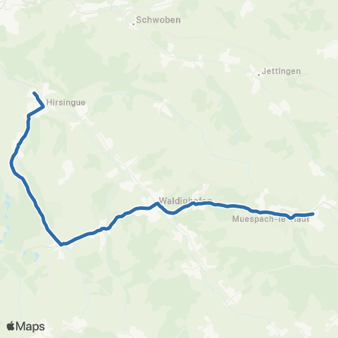 Fluo 68 Muespach-le-Haut / Hirsingue map