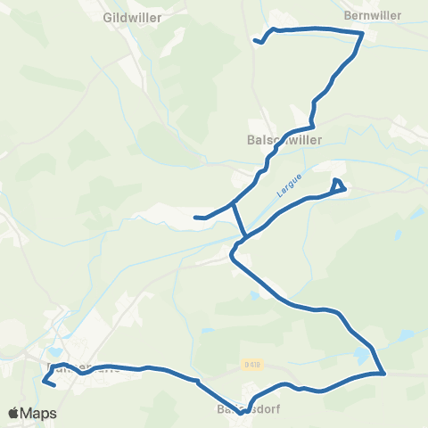 Fluo 68 Ballersdorf / Dannemarie map