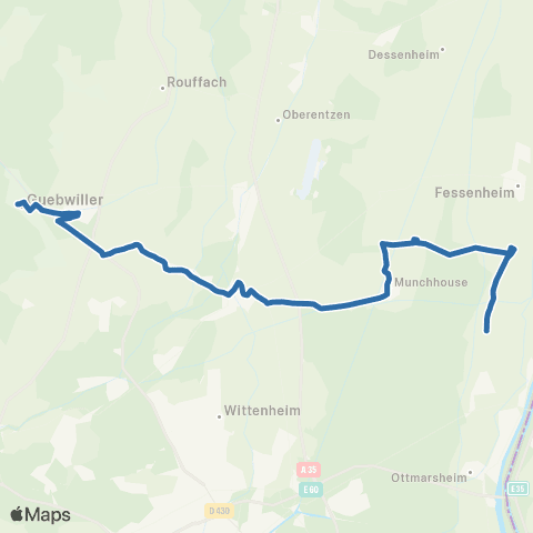 Fluo 68 Rumersheim-le-Haut / Guebwiller map