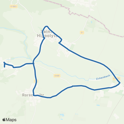 Fluo 68 Rorschwihr / Saint-Hyppolite map
