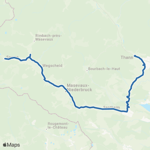 Fluo 68 Rimbach-Prés-Masevaux / Thann map