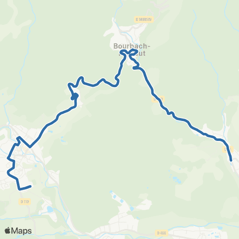 Fluo 68 Bourbach-le-Haut / Masevaux-Niederbruck map