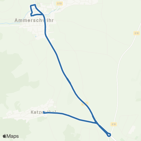 Fluo 68 Katzenthal / Ammerschwihr map