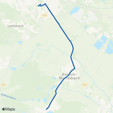 Fluo 68 Aspach-Michelbach / Thann map