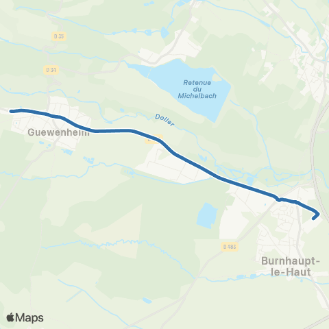 Fluo 68 Guewenheim / Burnhaupt-le-Haut map