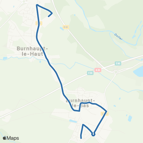 Fluo 68 Burnhaupt-le-Bas / Burnhaupt-le-Haut map