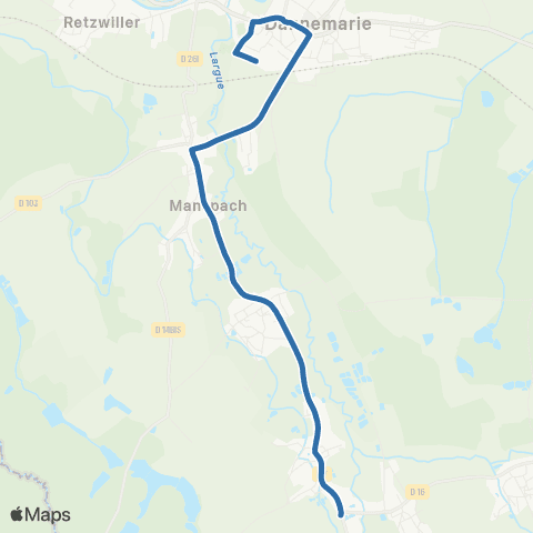 Fluo 68 Mertzen / Dannemarie map