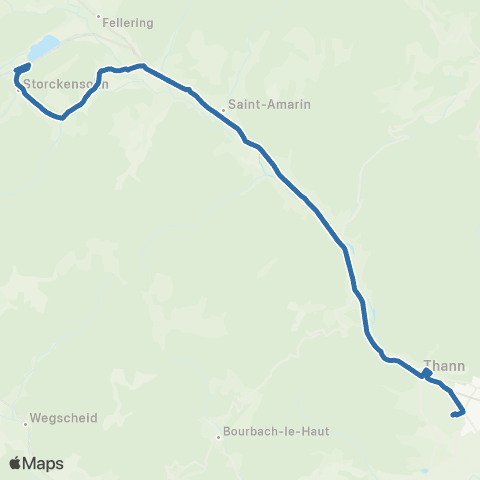 Fluo 68 Moosch / Thann map