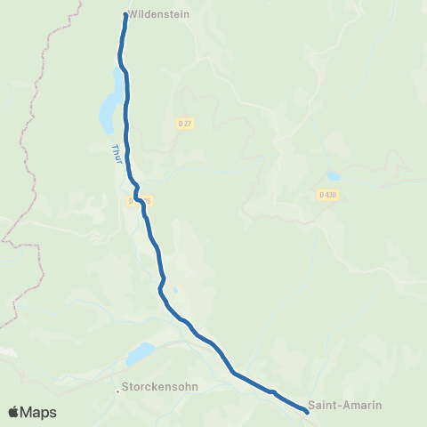 Fluo 68 Wildenstein / Oderen / St-Amarin map