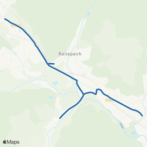Fluo 68 Mitzach Ranspach / St-Amarin map