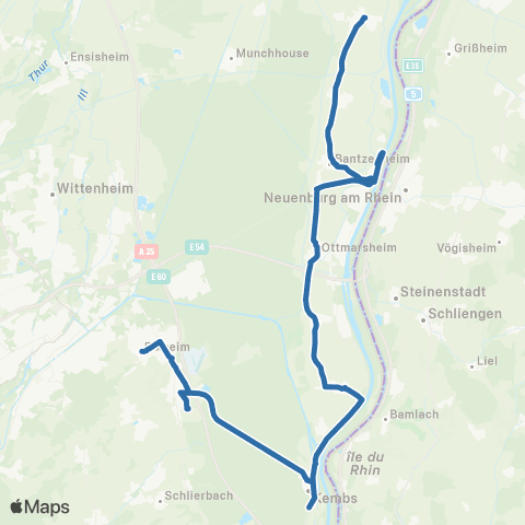 Fluo 68 Blodelsheim / Habsheim / Rixheim map