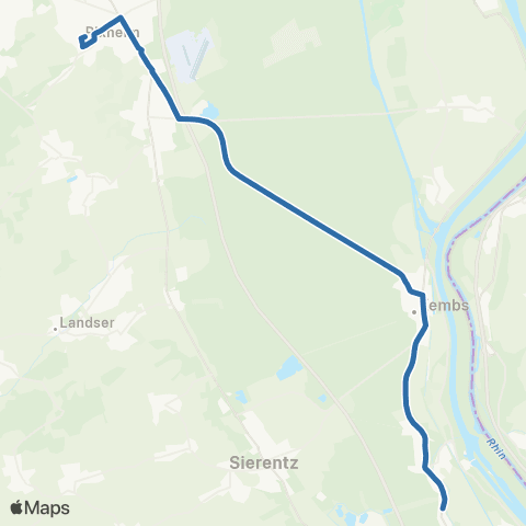 Fluo 68 Kembs / Rixheim map
