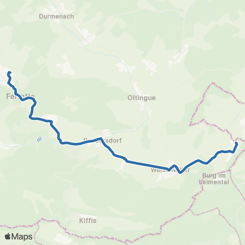 Fluo 68 Biederthal / Ferrette map