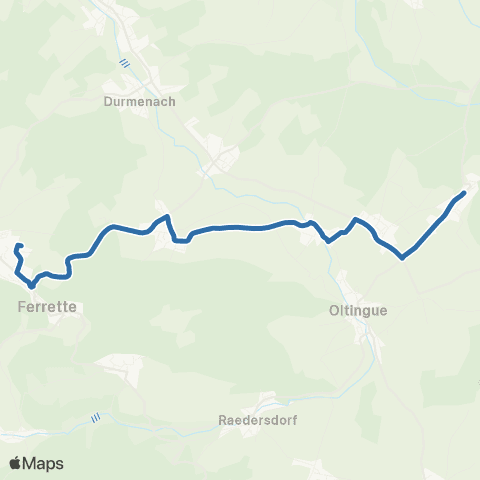 Fluo 68 Bettlach / Ferrette map