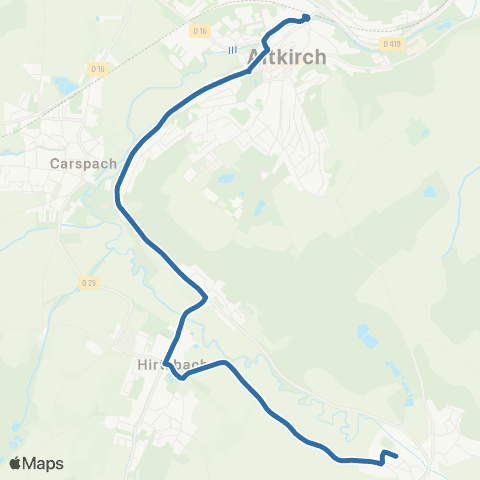 Fluo 68 Altkirch / Hirtzbach / Hirsingue map
