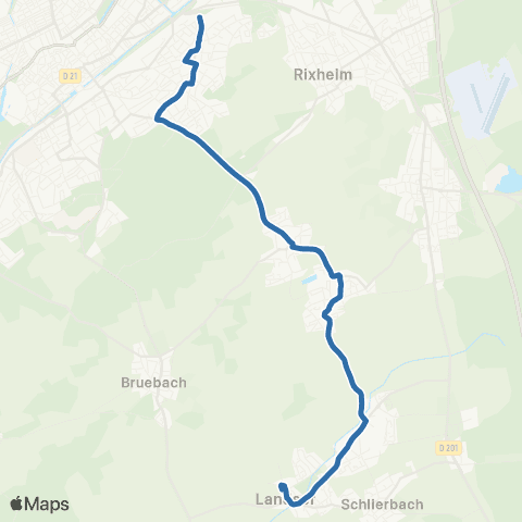Fluo 68 Riedisheim / Landser map