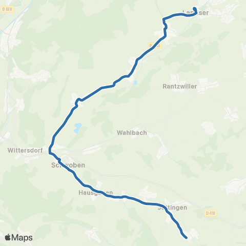 Fluo 68 Berentzwiller / Landser map