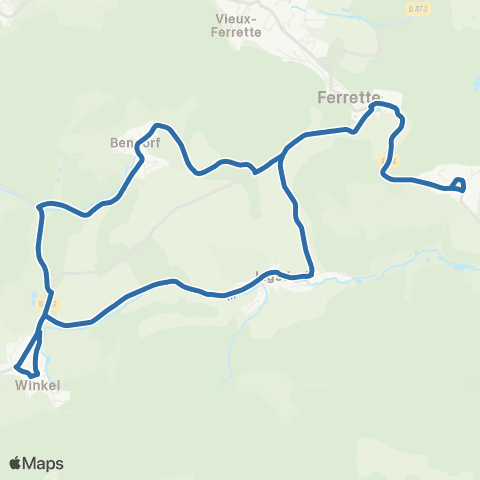 Fluo 68 Ferrette / Winkel / Bendorf map