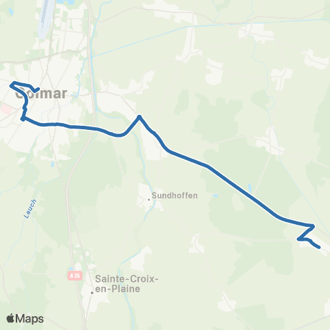 Fluo 68 Wolfgantzen / Colmar map