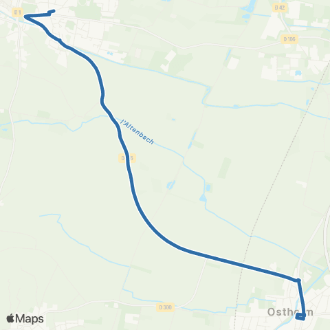 Fluo 68 Ostheim / Ribeauville map