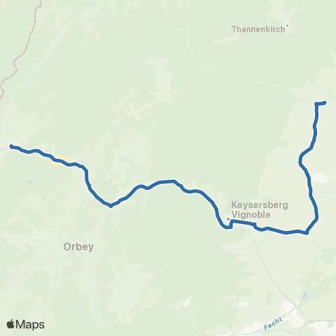 Fluo 68 Le Bonhomme / Lapoutroie / Ribeauville map