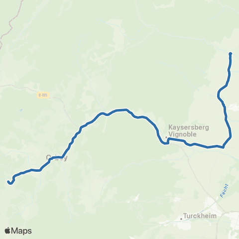 Fluo 68 Orbey / Ribeauville map