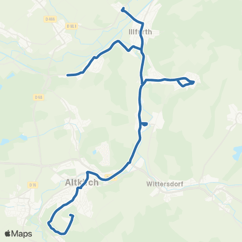 Fluo 68 Hochstatt / Luemschwiller / Altkirch map