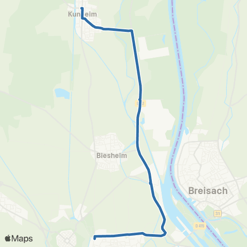 Fluo 68 Kunheim / Volgelsheim map