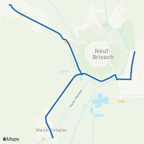 Fluo 68 Wolfgantzen / Weckolsheim / Volgelsheim map