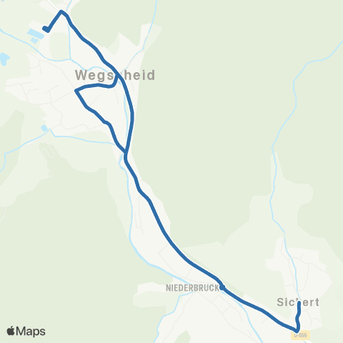 Fluo 68 Sickert / Kirchberg / Wegscheid map