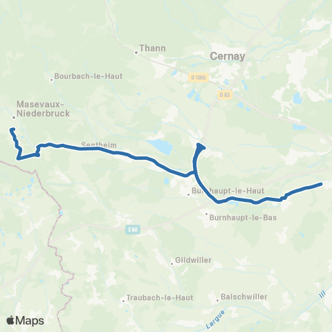 Fluo 68 Morschwiller-le-Bas / Masevaux map