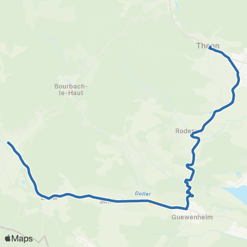 Fluo 68 Masevaux-Niederbruck / Roderen / Thann map