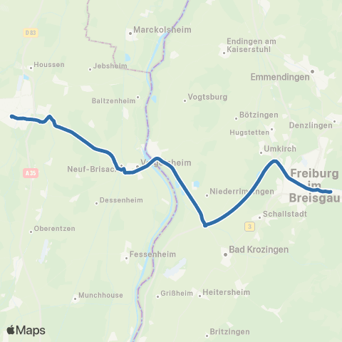 Fluo 68 Colmar / Freiburg Im Breisgau map
