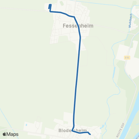 Fluo 68 Blodelsheim / Fessenheim map