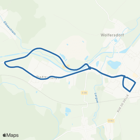Fluo 68 Dannemarie / Retzwiller map
