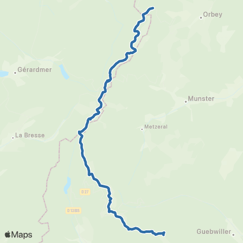 Fluo 68 Grand Ballon / Lac Blanc map