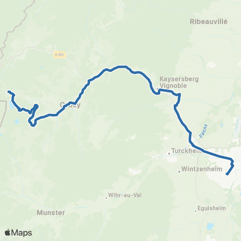 Fluo 68 Colmar / le Bonhomme map